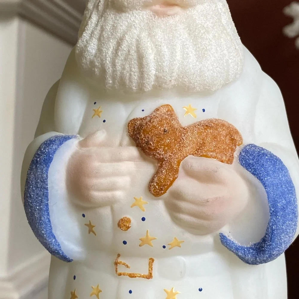 Vintage Fenton Burmese Christmas Santa    * Christmas in July *